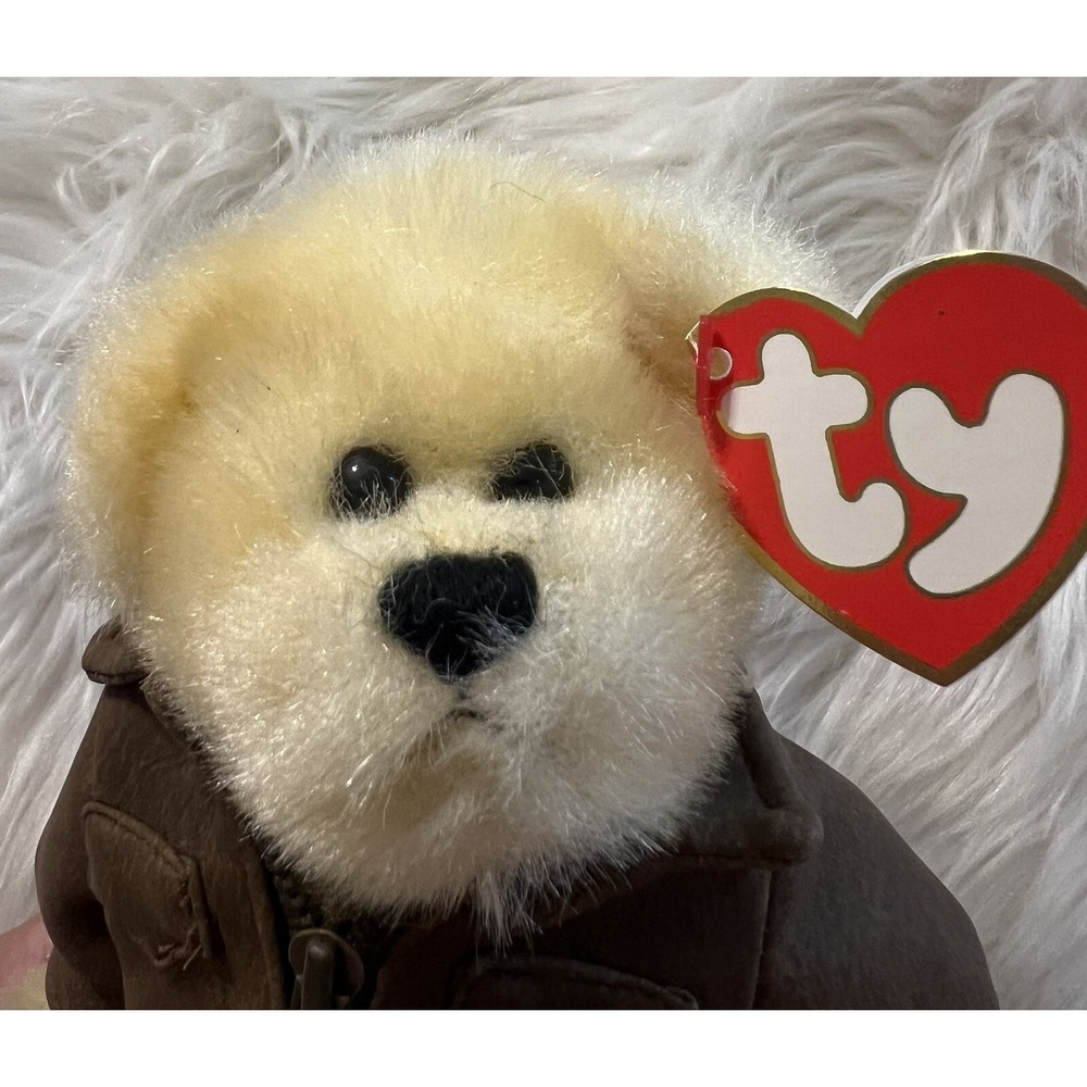 1993 TY Attic Treasures Collection Baron Bear Plush "Fly High" with NOS 9"‎